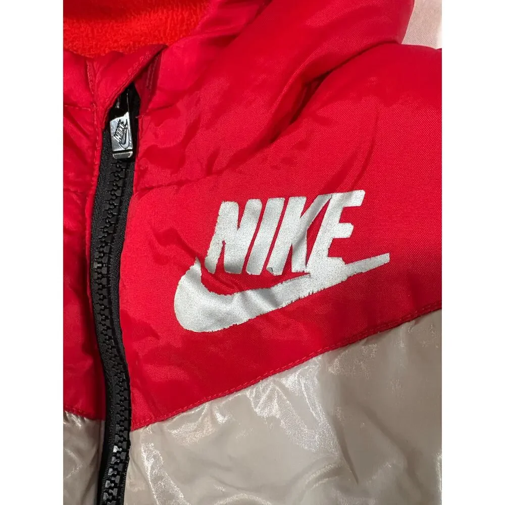 Boys Nike Hooded Coat Size 3T Red